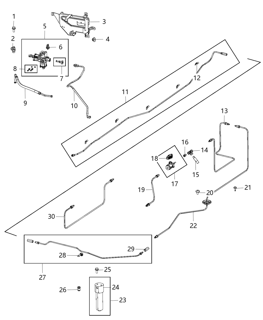 Mopar 68141630AB Hose Fuel Chassis To Regulator