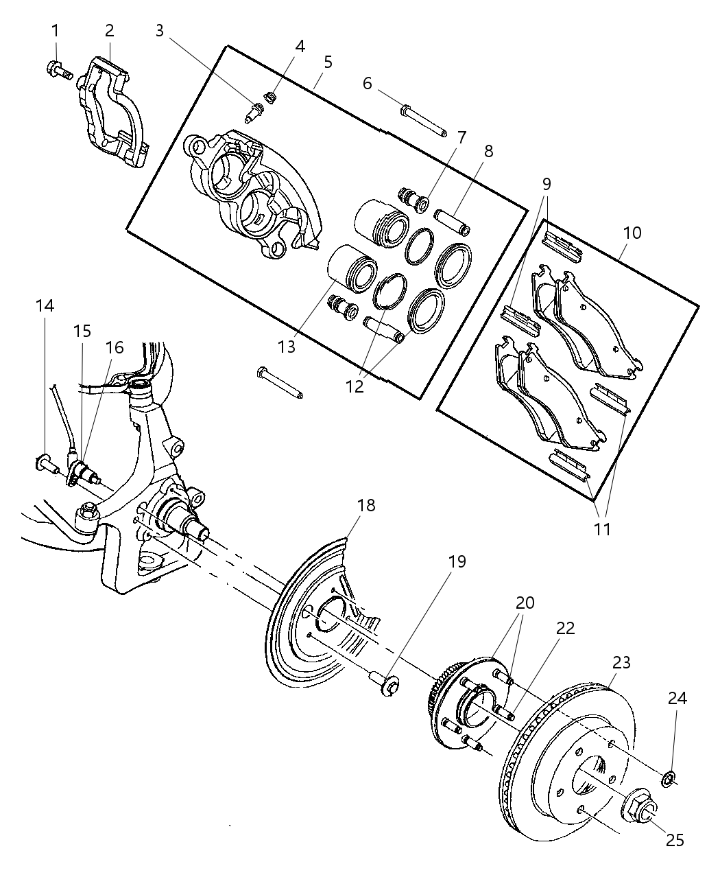 Mopar 56028217AC ABS Sensor