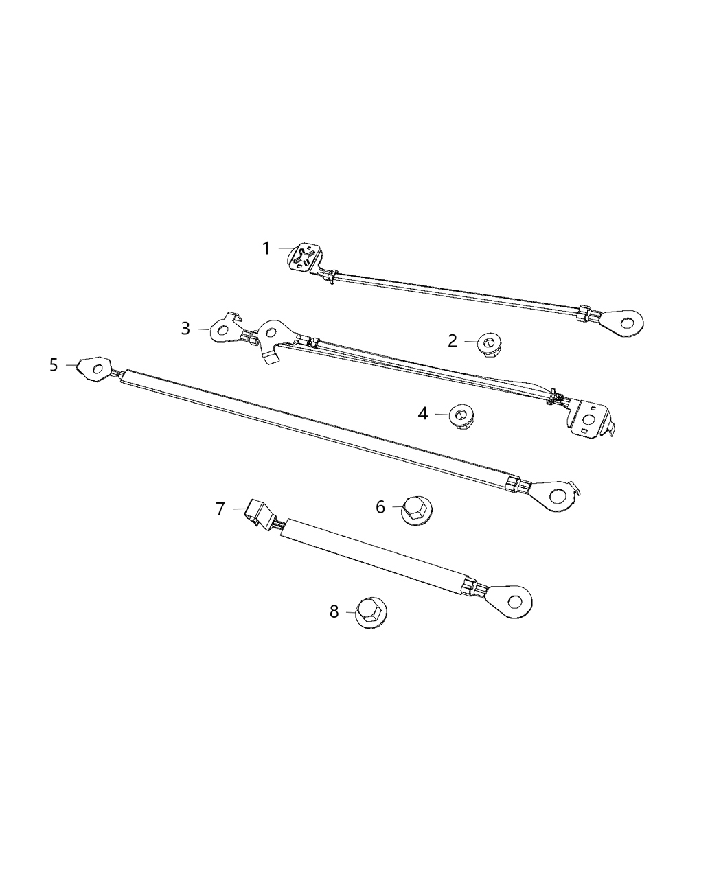 Mopar 68239601AB Strap Ground Hvbs Case