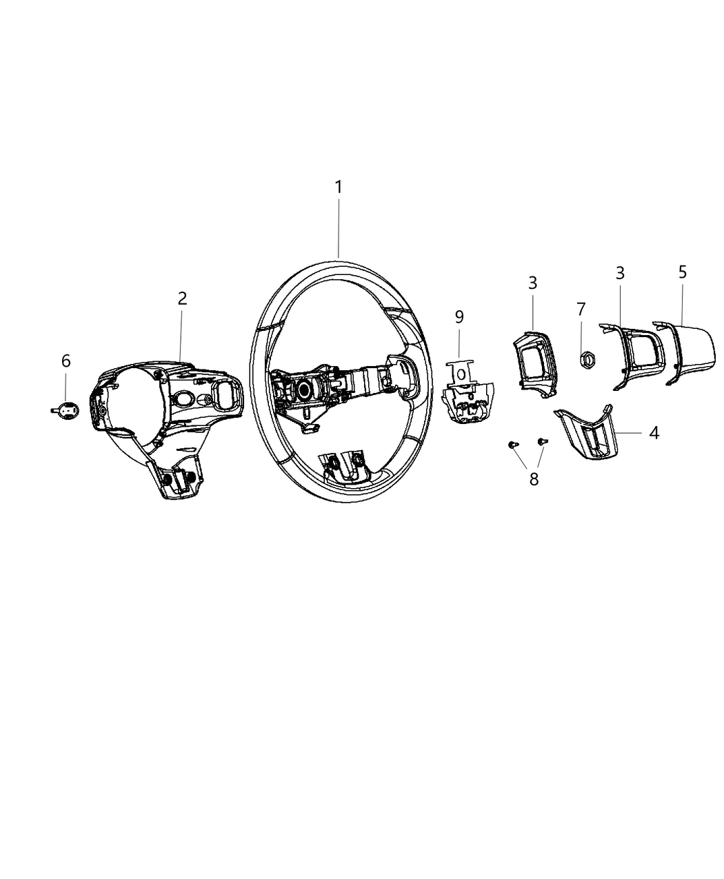Mopar 5PN66DX9AA Wheel Steering