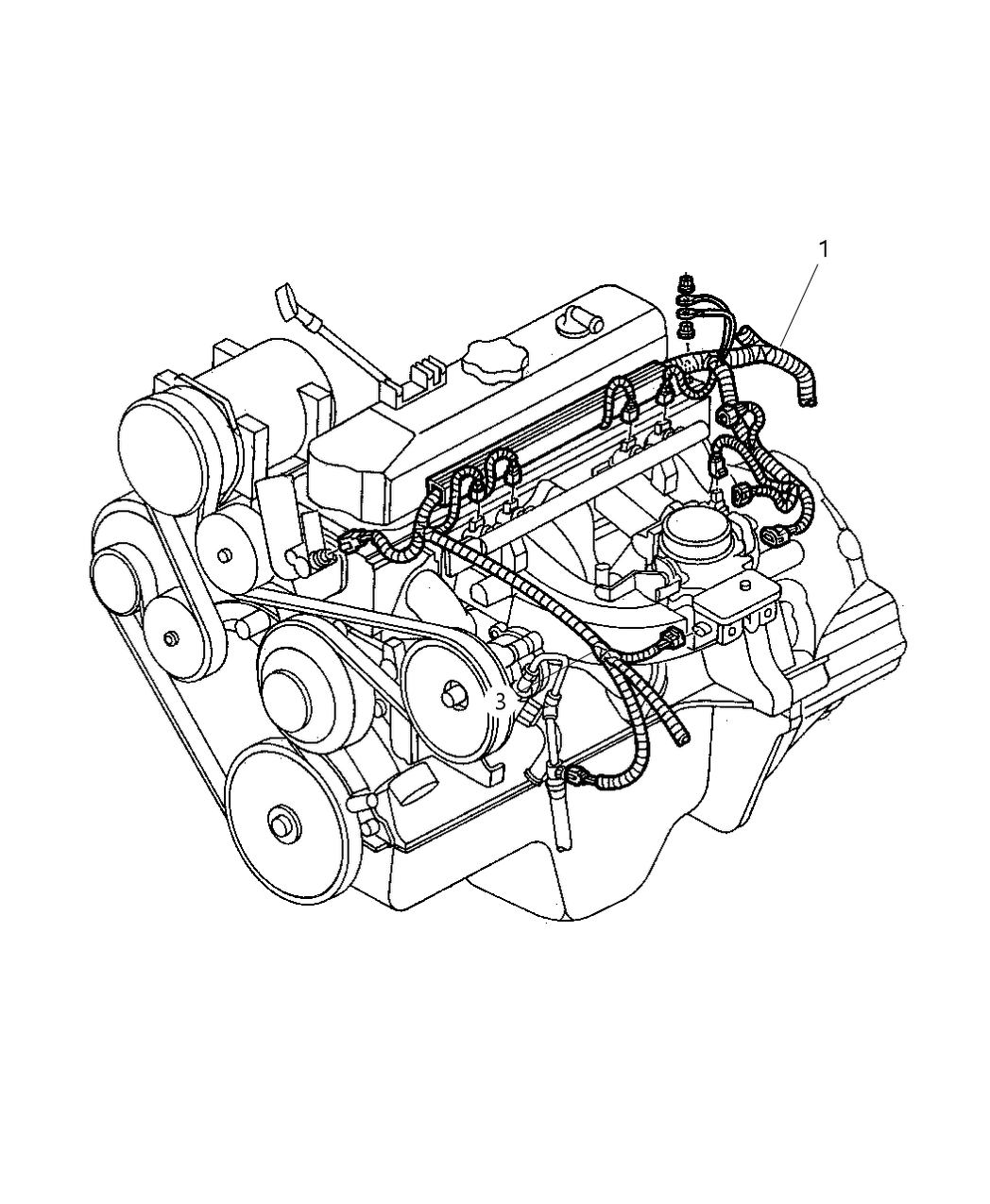 Mopar 56018815AC Engine Harness