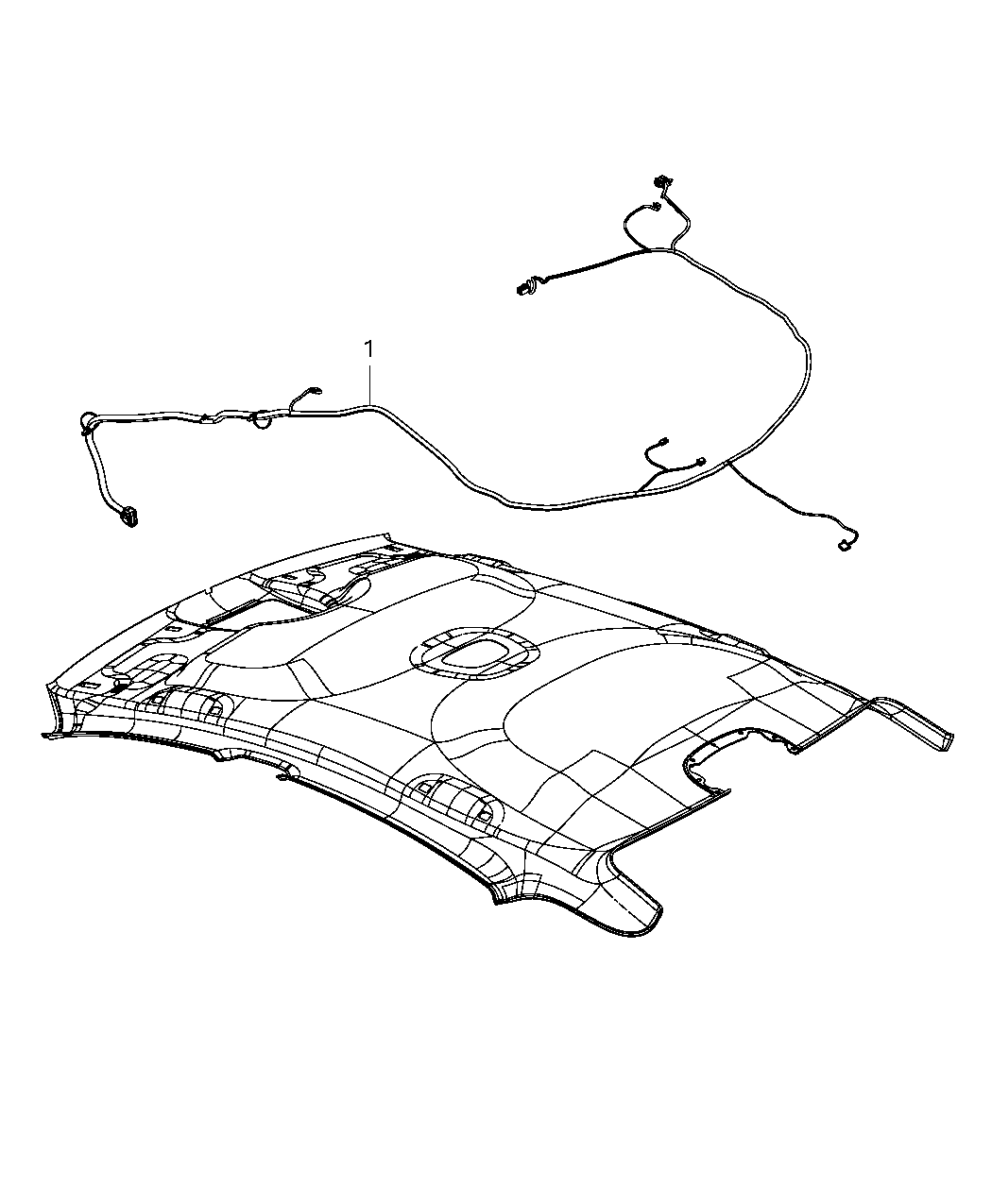 Mopar 68142715AE Wiring Headliner