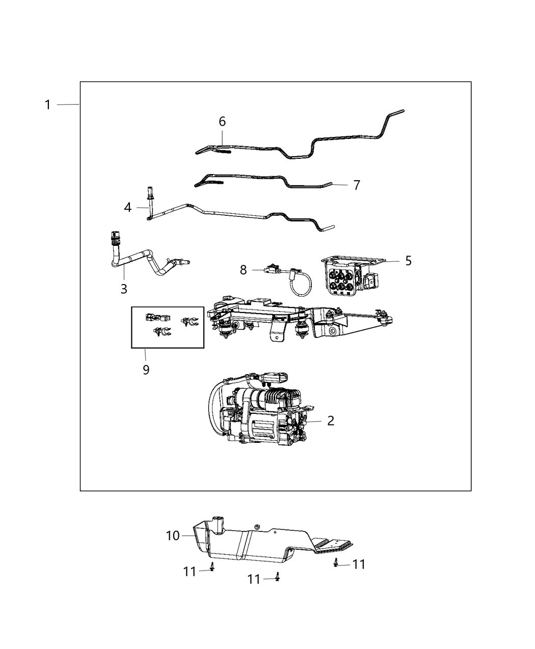 Mopar 68212622AA Hardware Kit Hose