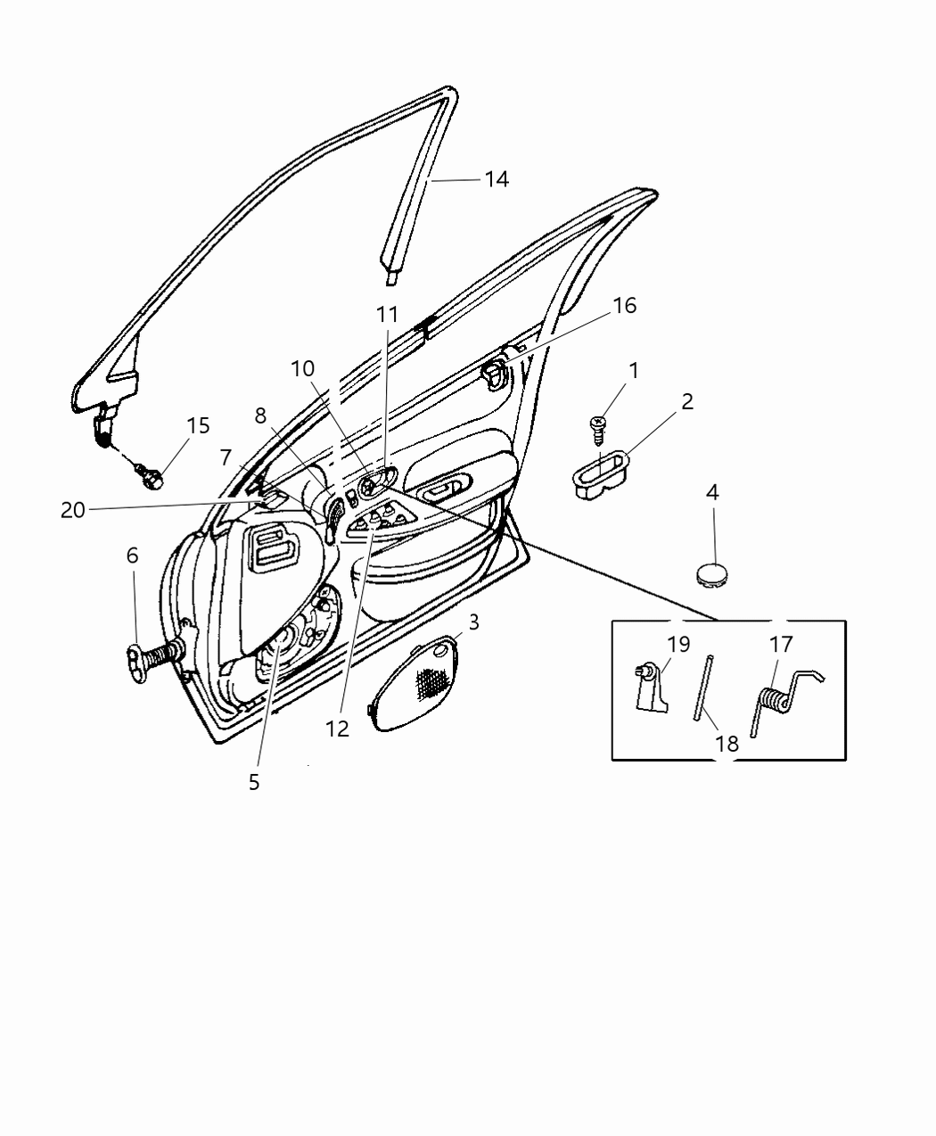 Mopar EW91MAZ Handle, Inside