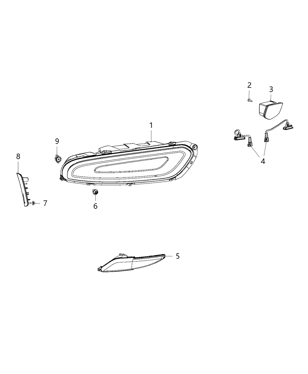 Mopar 5035179AC Lamp Tail