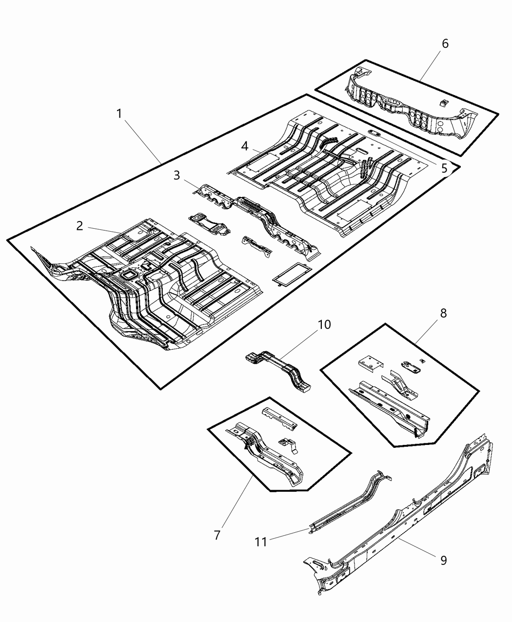 Mopar 68265449AC Sill Bodyside