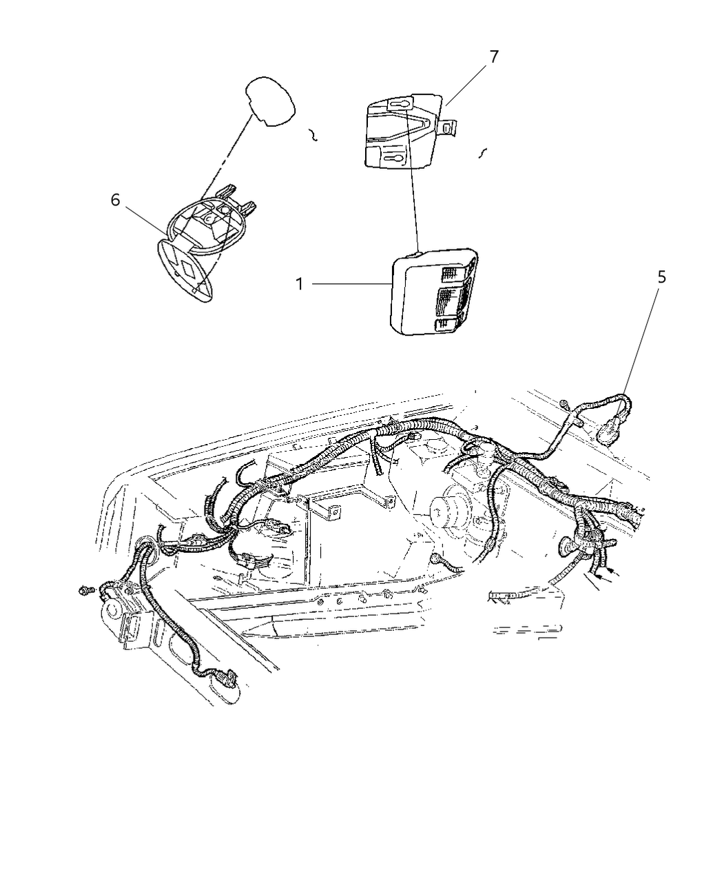 Mopar 55352754AA Bracket Dome Lamp