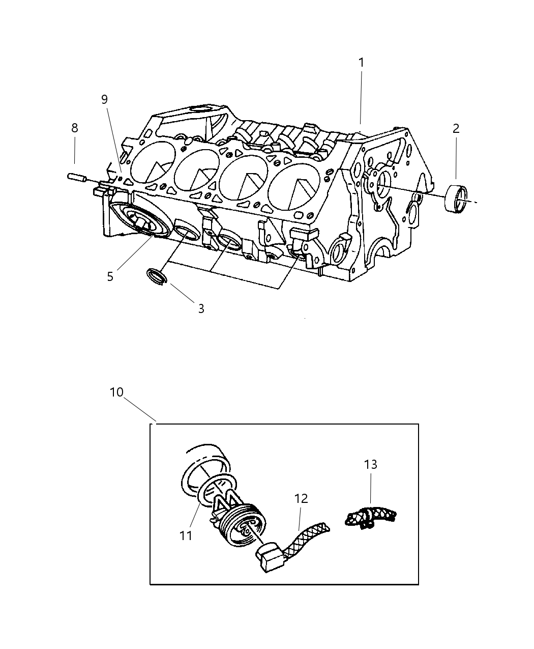 Mopar 4746001AB Gasket Package Engine