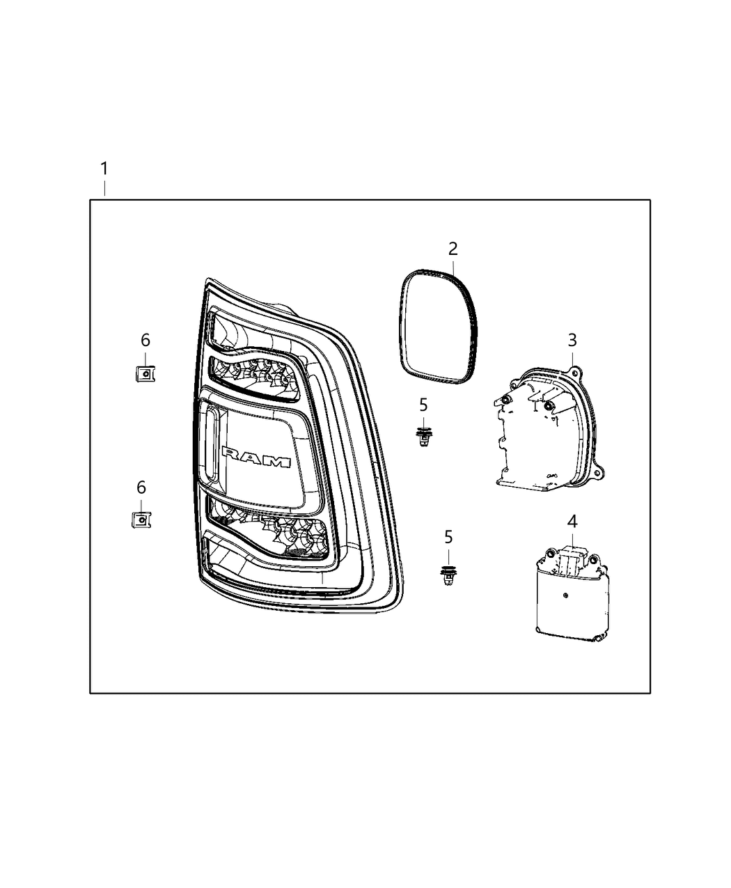 Mopar 68446840AD Lamp Tail