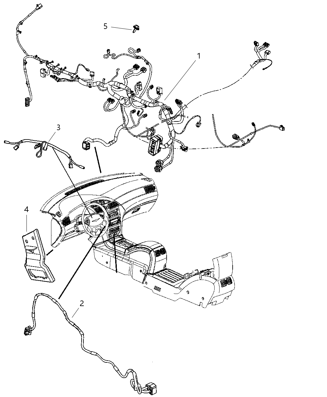 Mopar 4868981AJ Wiring Instrument Panel