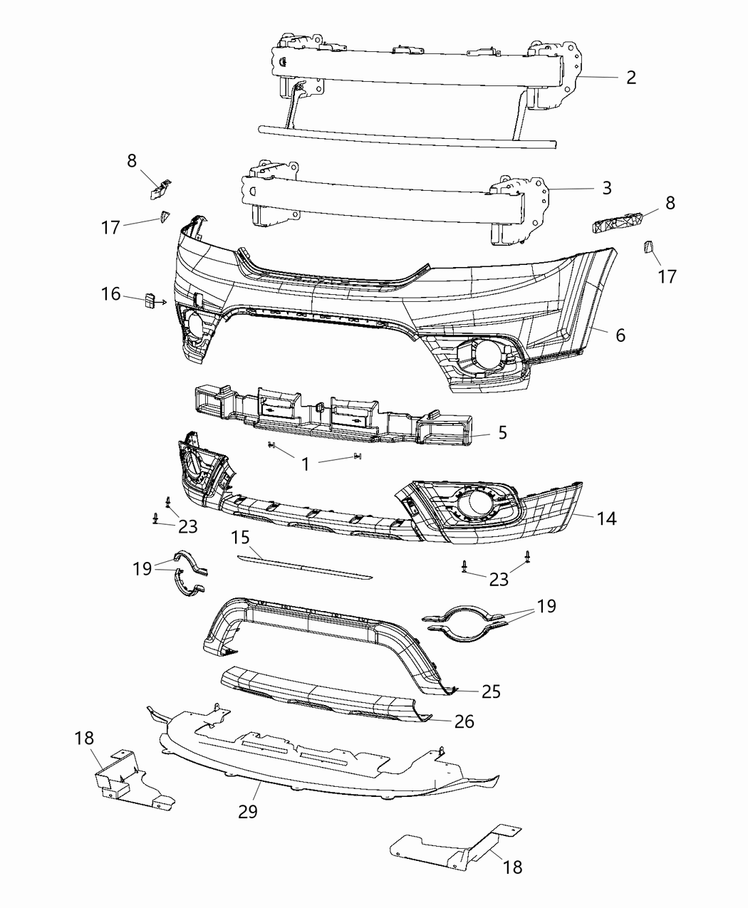 Mopar 68225714AA Applique Fascia