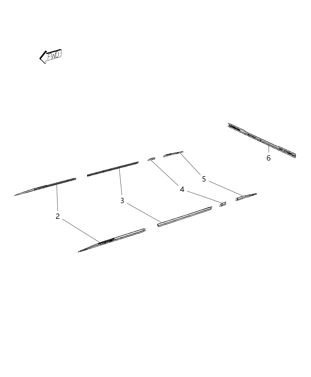 Mopar 68247513AB Molding C Pillar