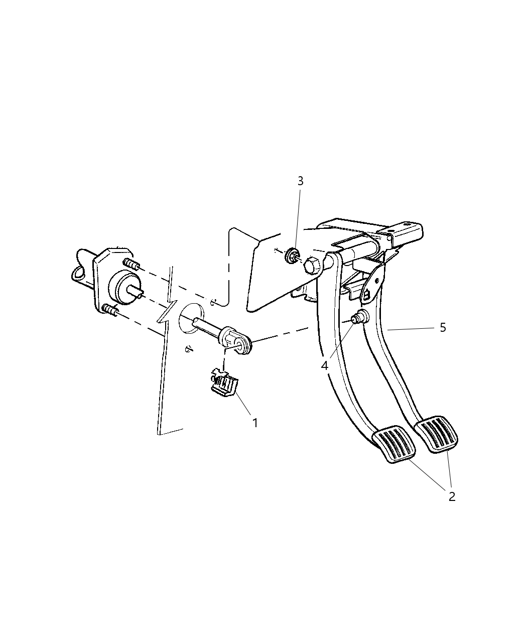 Mopar 52128398AA Pedal Brake And Clutch