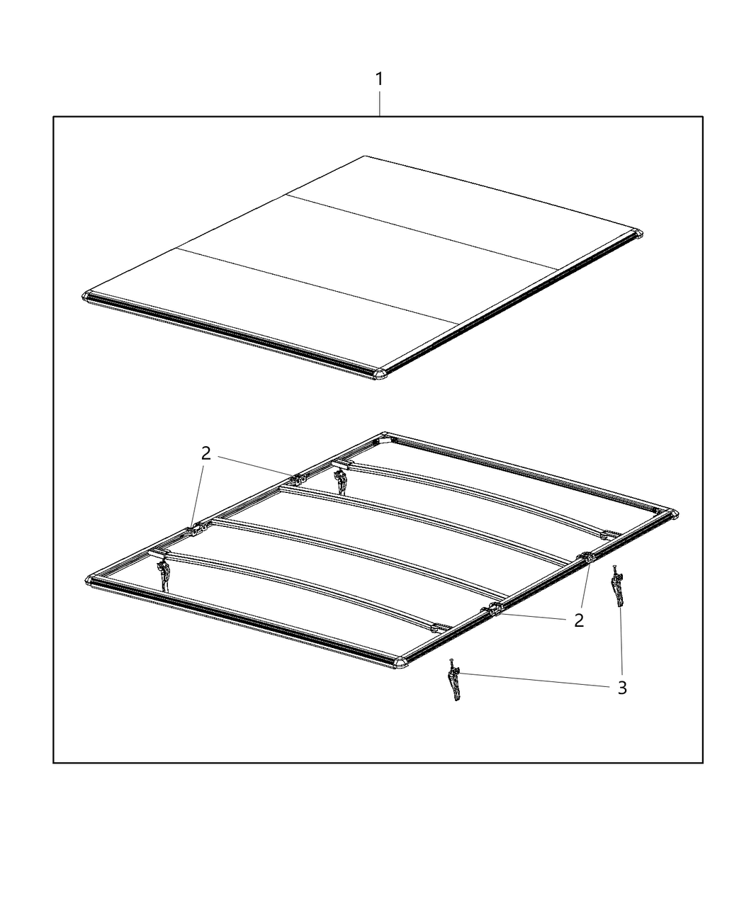Mopar 82211272AD Cover Kit Tonneau - Folding