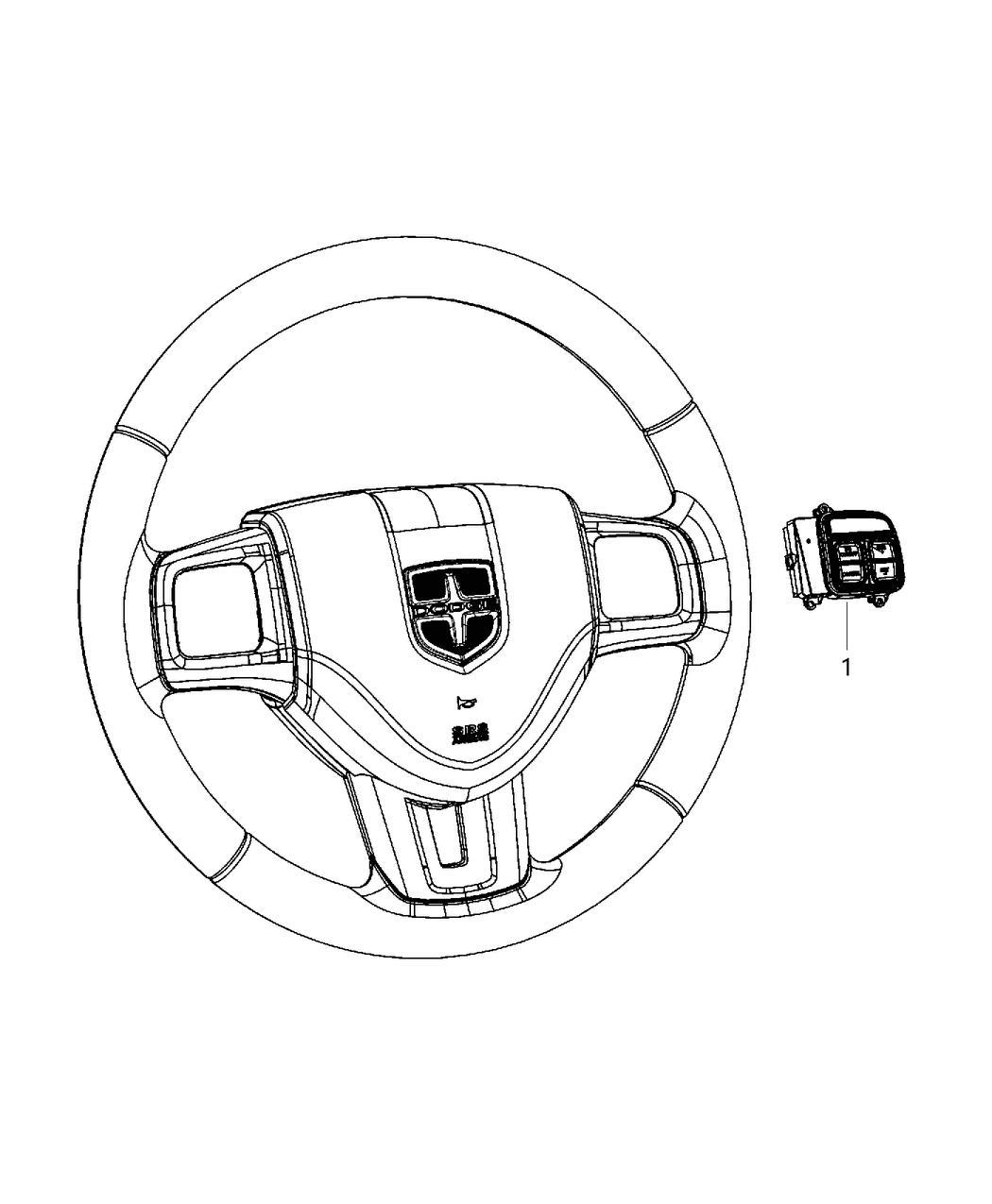 Mopar 68184767AE Sensor And Bracket Adaptive Speed Control Module