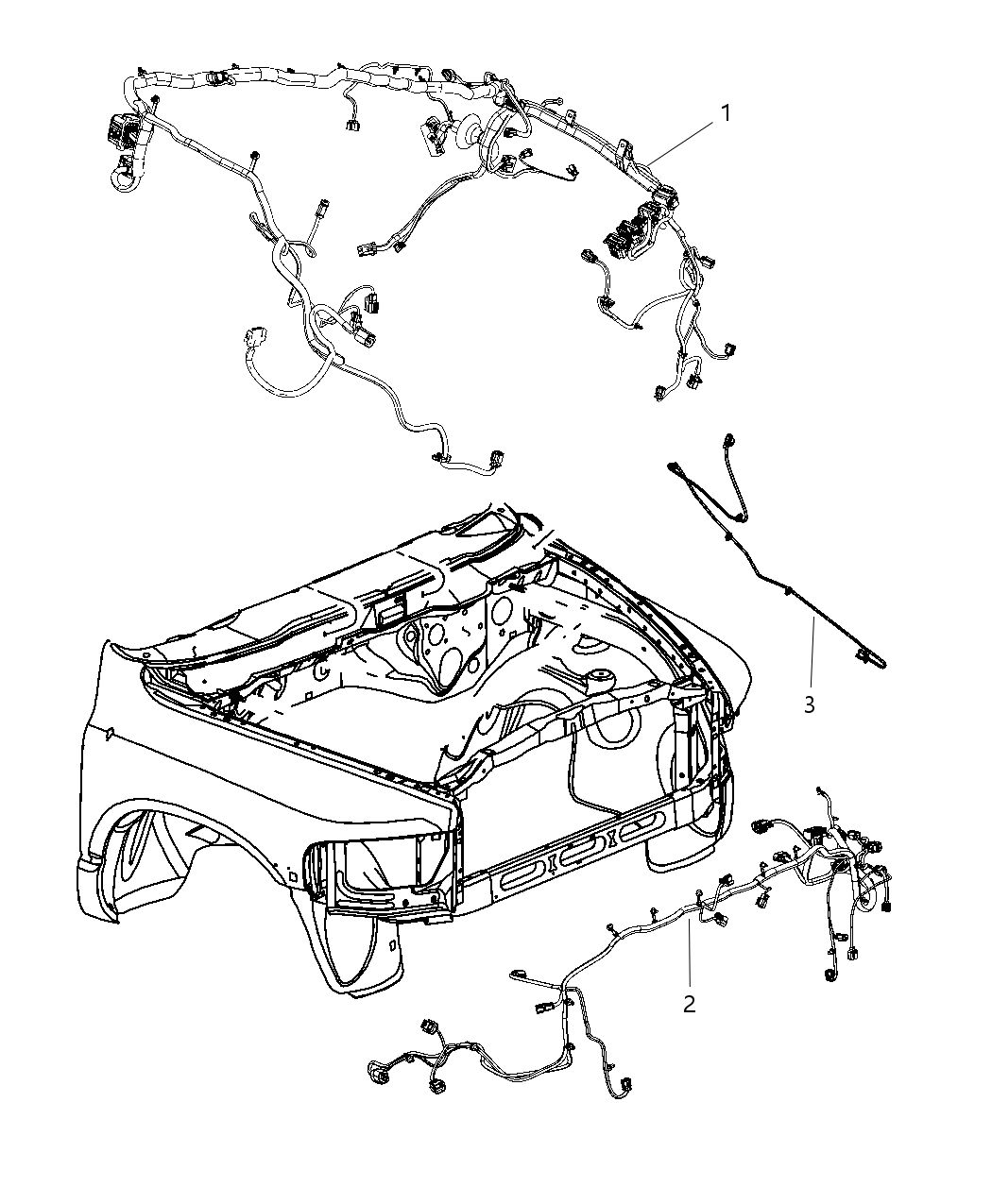 Mopar 68084501AC Wiring Front End Module