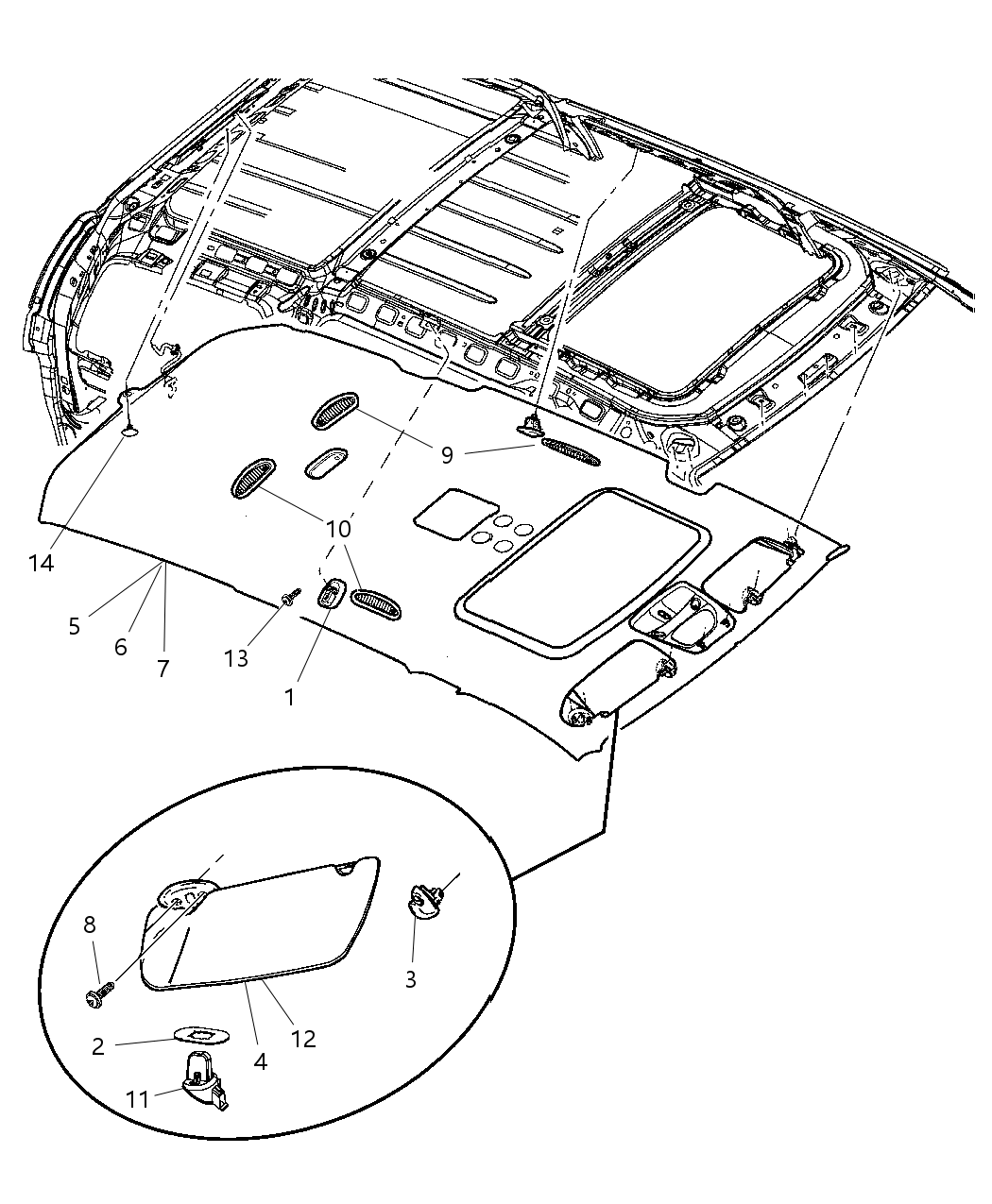 Mopar 5136775AA Coat Hook Clip