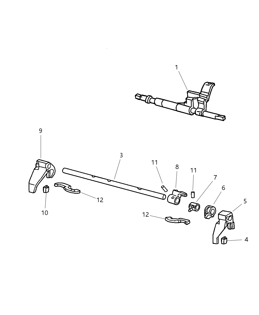 Mopar 5093271AA Lever Offset