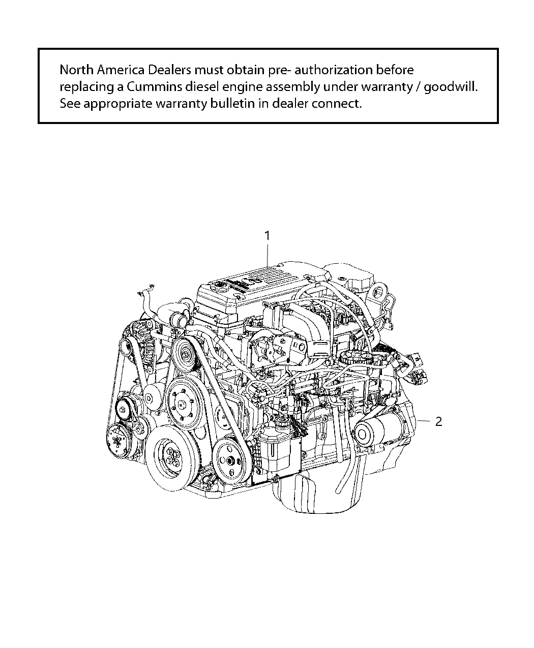 Mopar R0712067AA Engine Long Block See Note