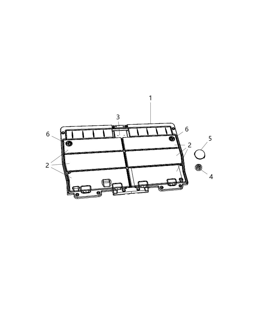 Mopar 5PP42DX9AB Cover Assembly Load Floor