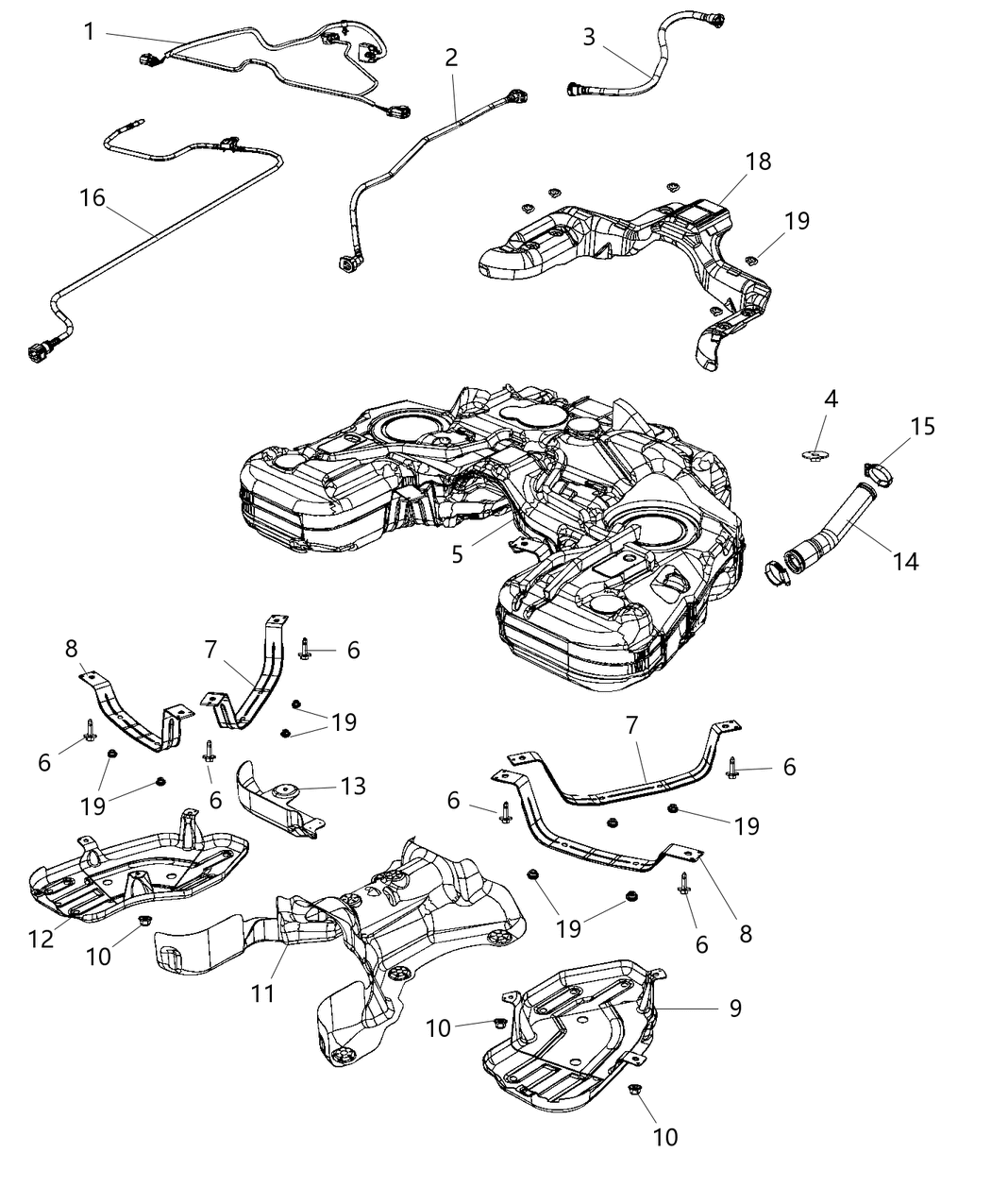 Mopar 68212659AB Hose Fuel Supply