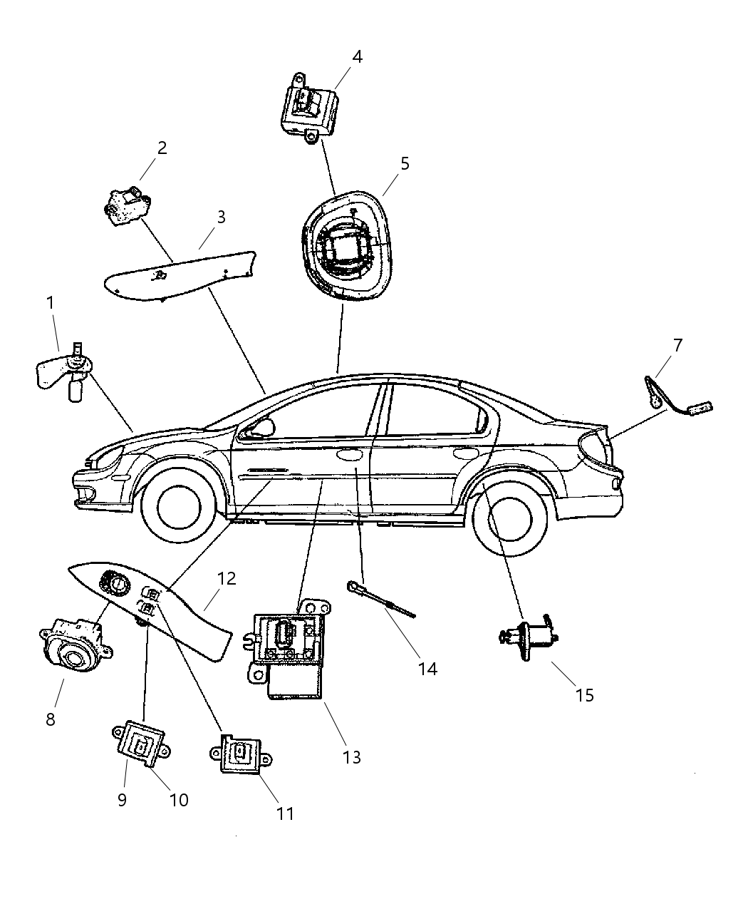 Mopar 4671699AB Retainer Sunroof Switch
