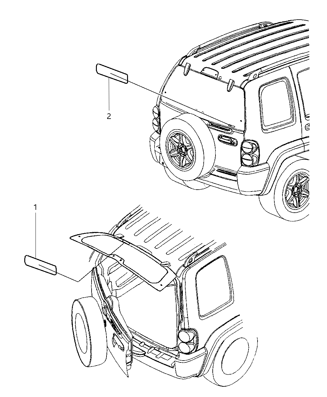 Mopar 55352891AA Label Warning Fire Extinguisher
