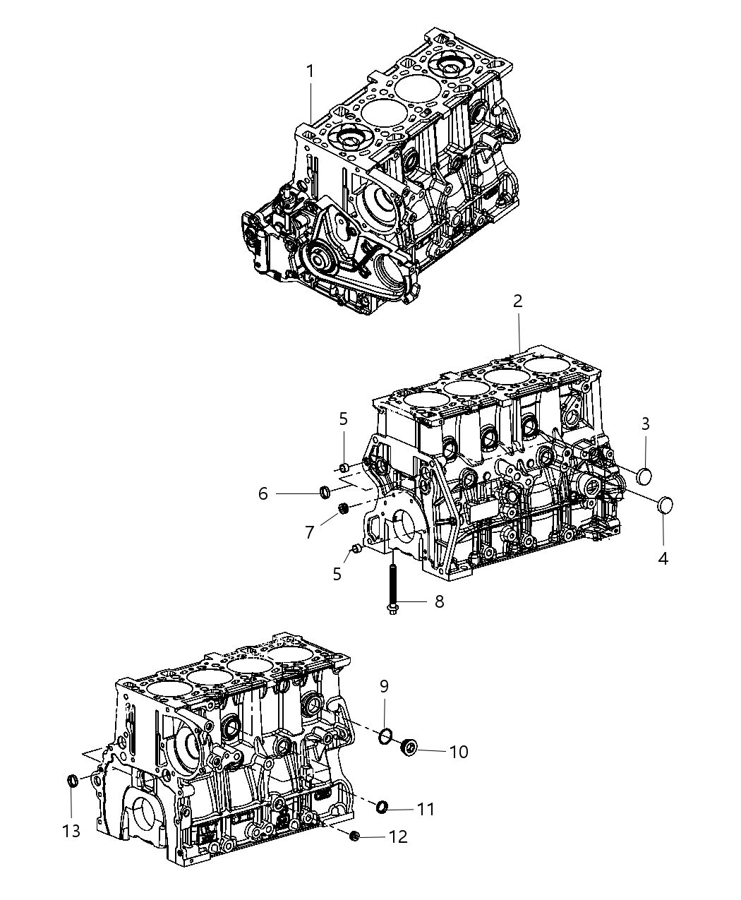 Mopar 68024408AA Block Cylinder