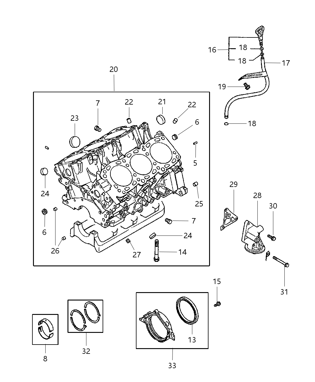 Mopar MD349152 Short Block