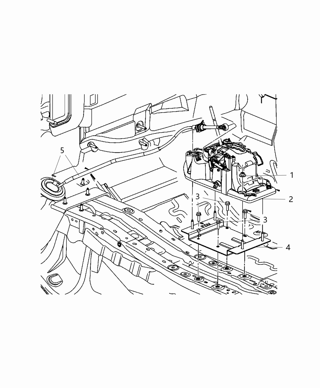 Mopar 5273379AD Cable Brake Interlock