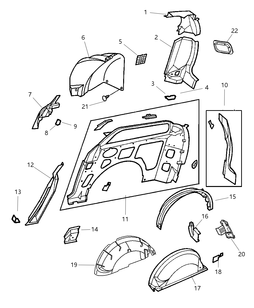 Mopar 5109635AA Reinforcement Beam Tubular Beam