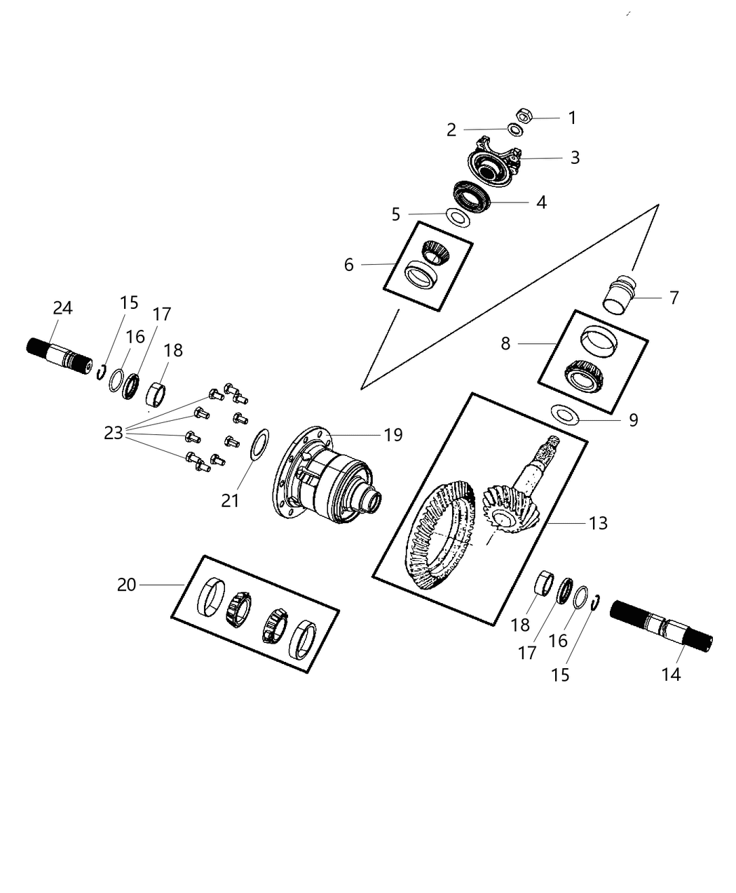 Mopar 5038236AC Case Assembly Differential