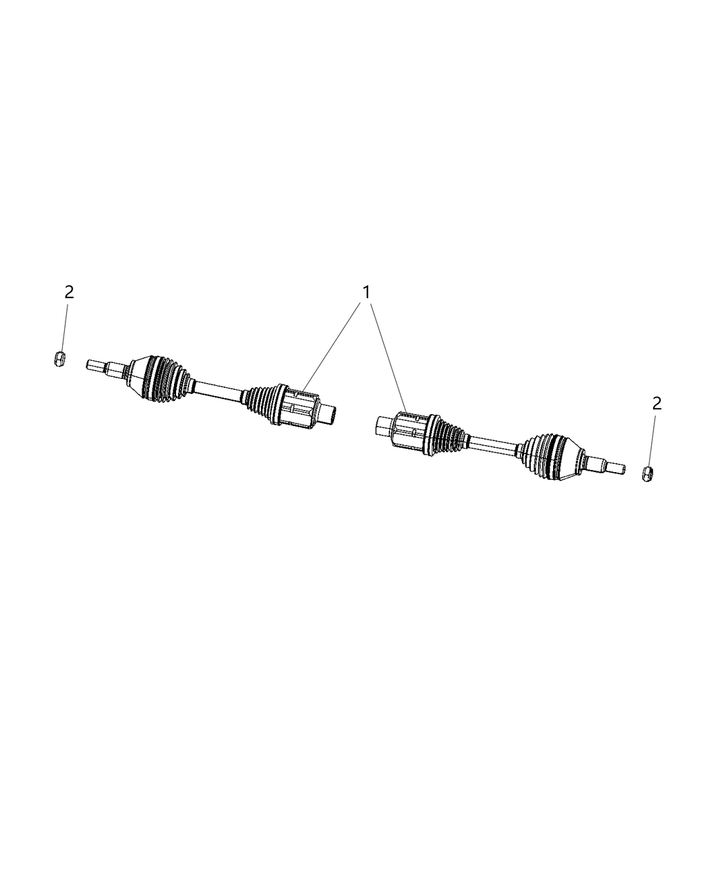 Mopar 53011128AE Shaft Axle Half