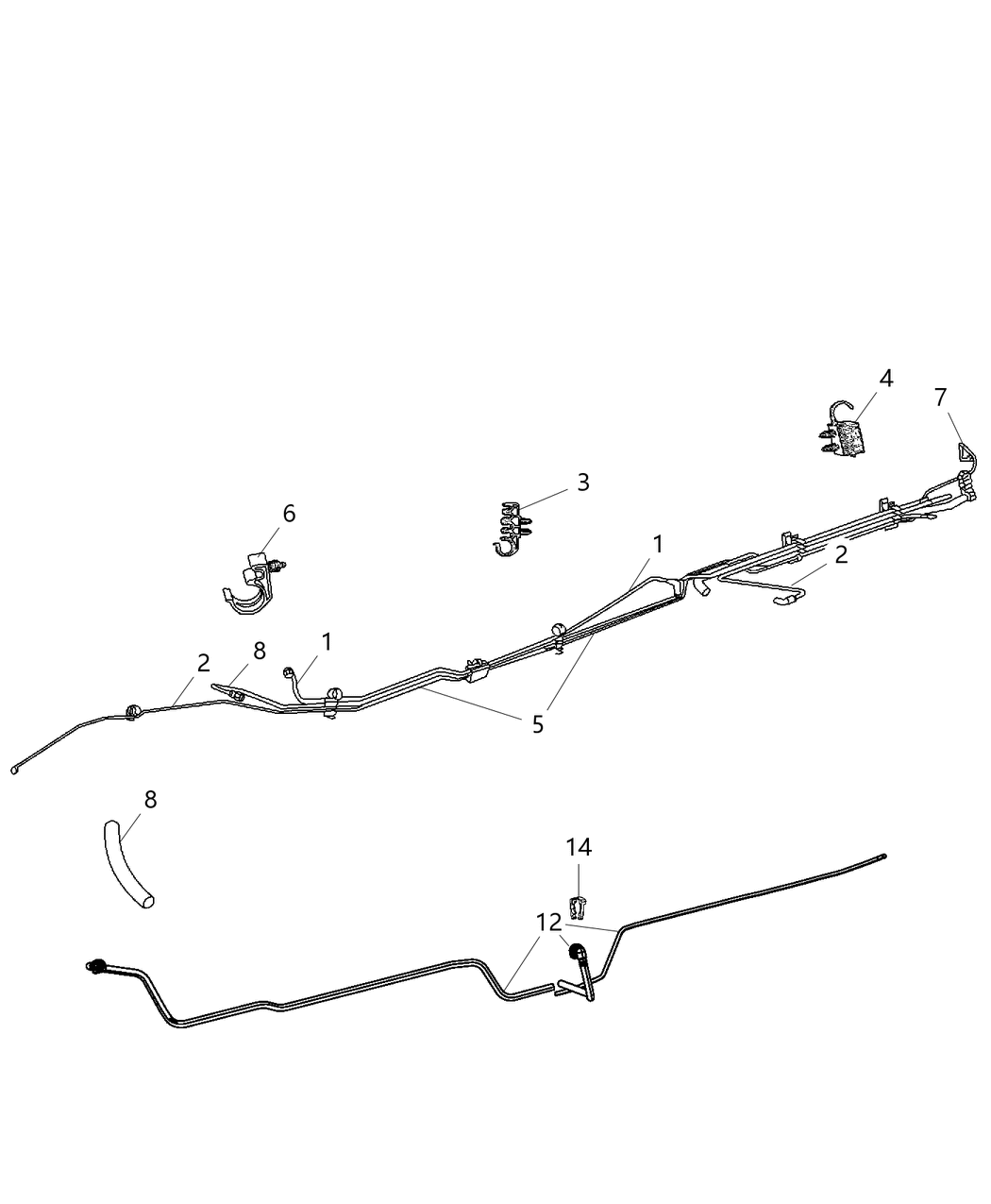 Mopar 5290523AE Bundle Fuel Line