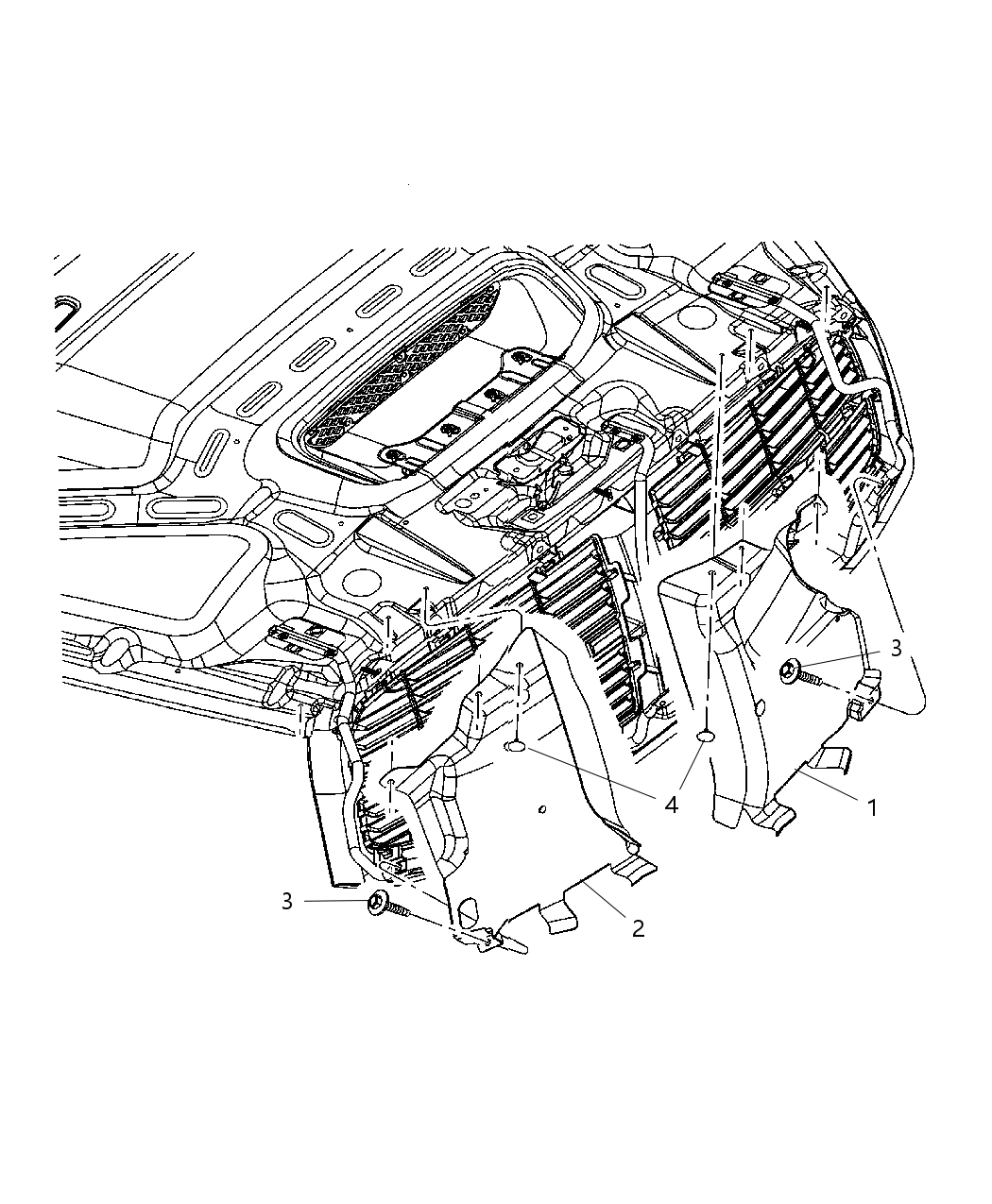 Mopar 5030122AB Panel Grille Opening