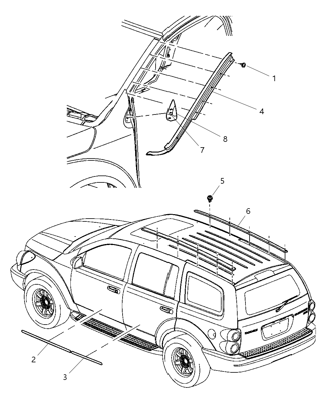 Mopar 5HR731S2AA Molding Front Door