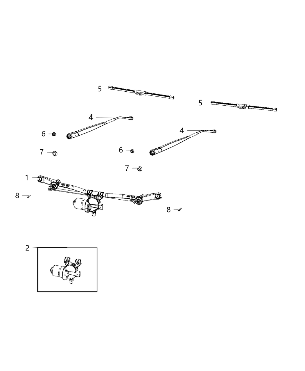Mopar 68383596AB Blade Front Wiper