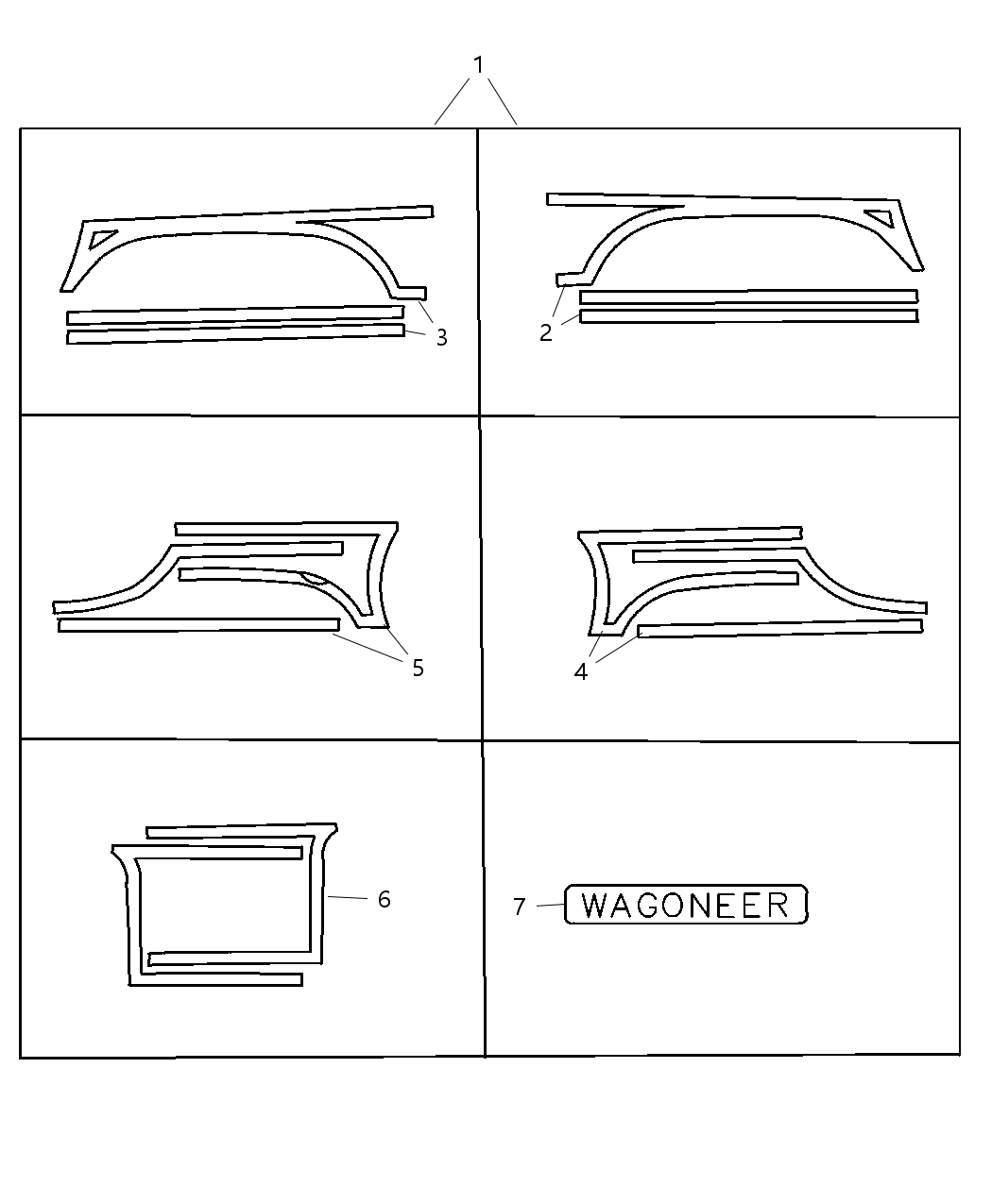 Mopar 83503186 Stripe Tape, Wood