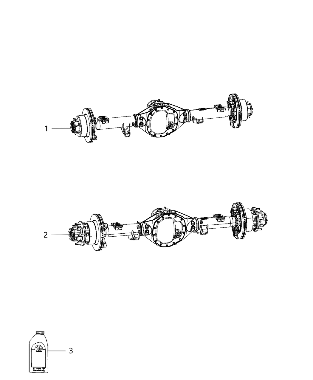 Mopar 68295858AC Axle Assembly Rear Complete