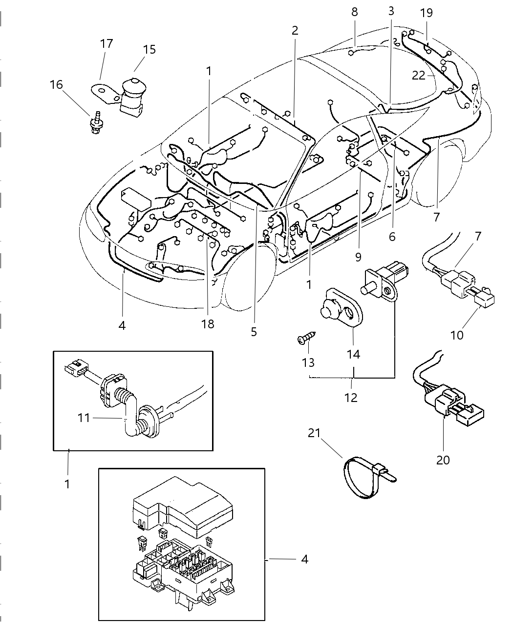 Mopar MB904624 Switch, Hood Buzzer