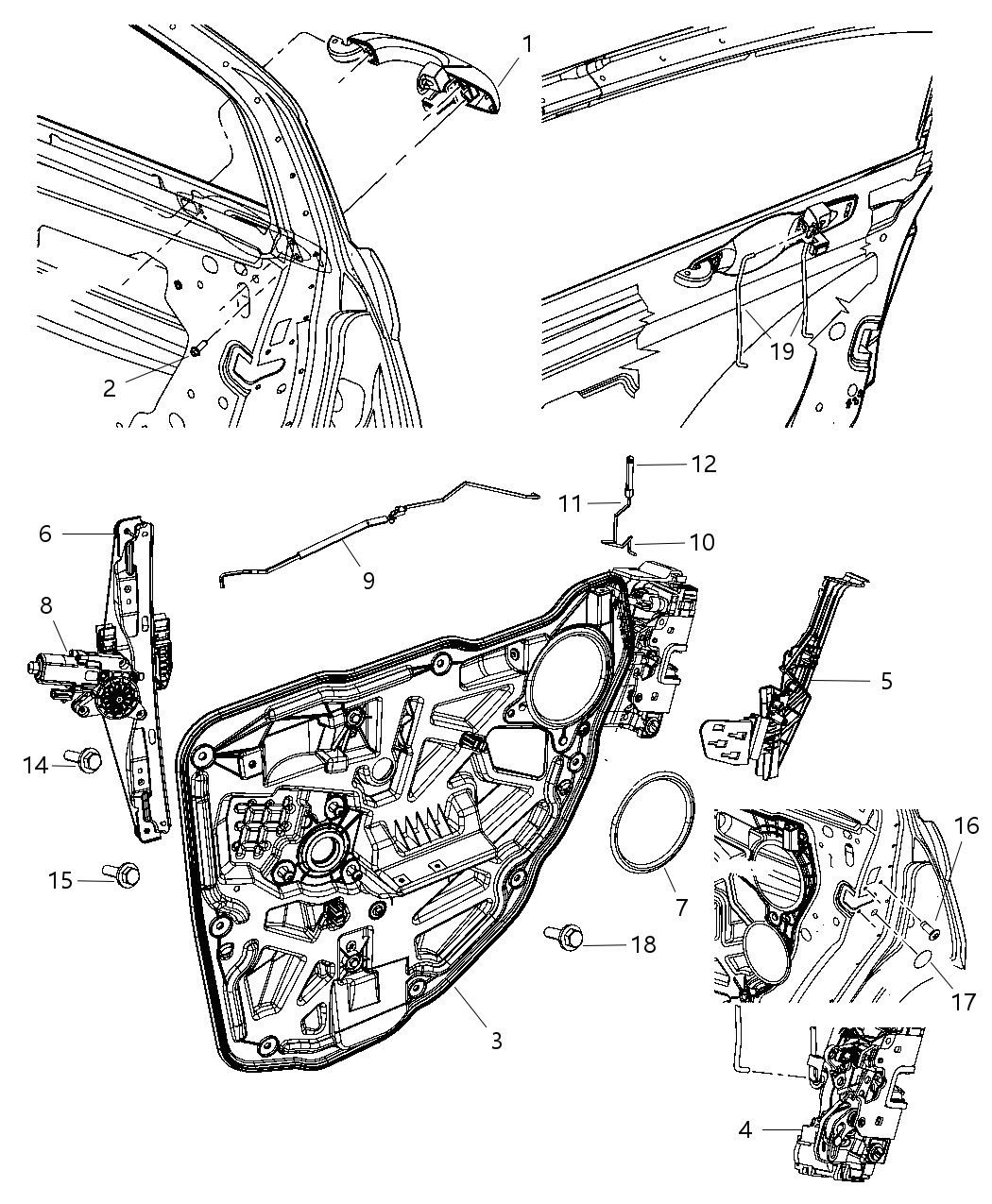 Mopar 1KR97JRMAB Handle Exterior Door