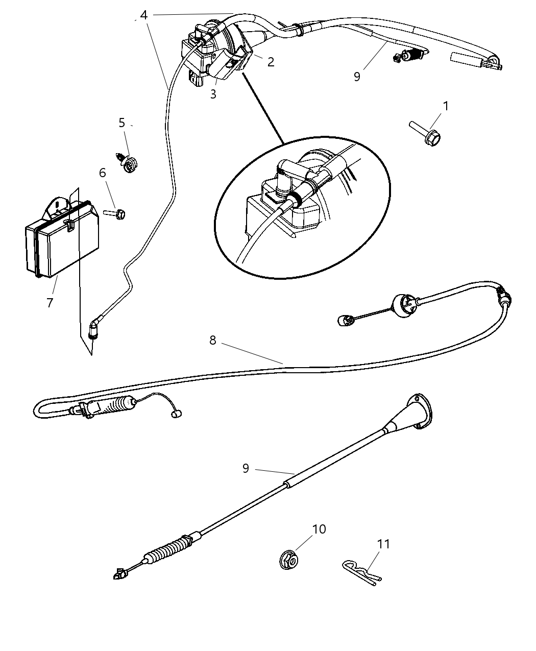Mopar 52124088AA Harness Speed Control Vacuum