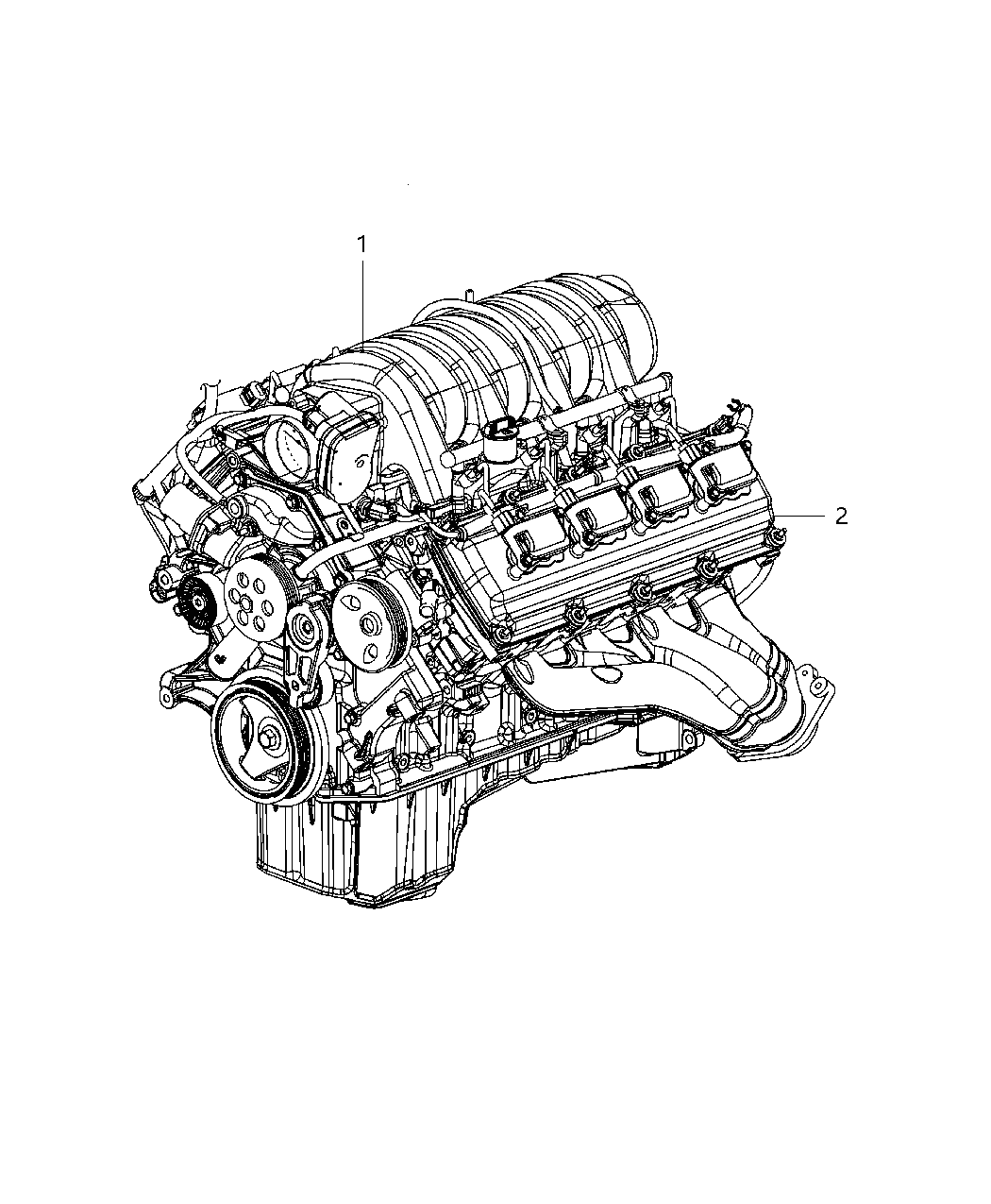 Mopar 4893449AB Engine Complete