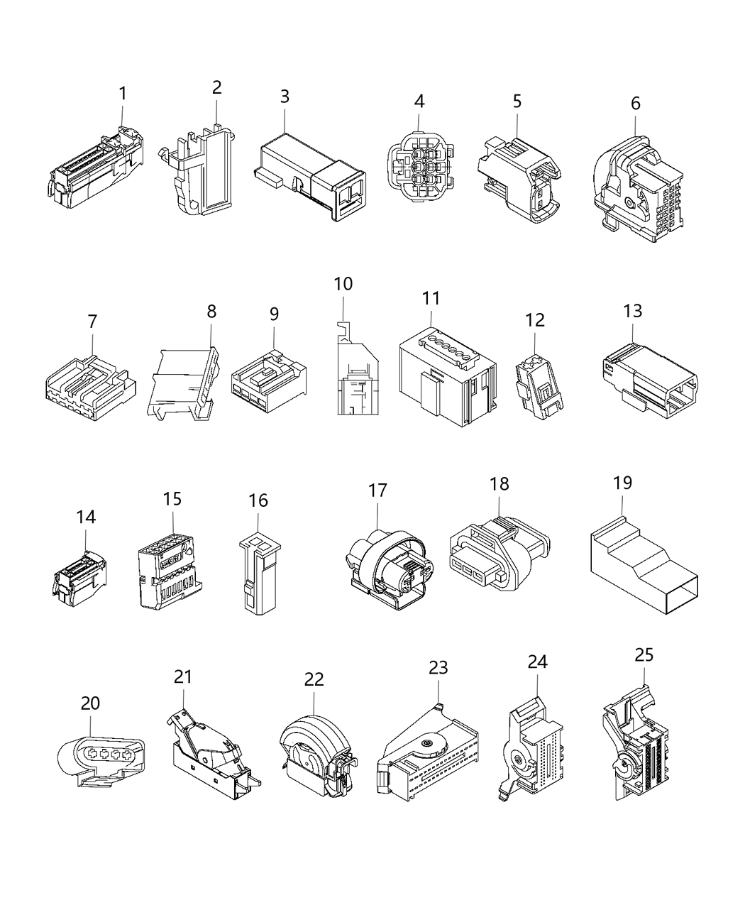 Mopar 68231528AA Connector Electrical For Repair - Visit The Website