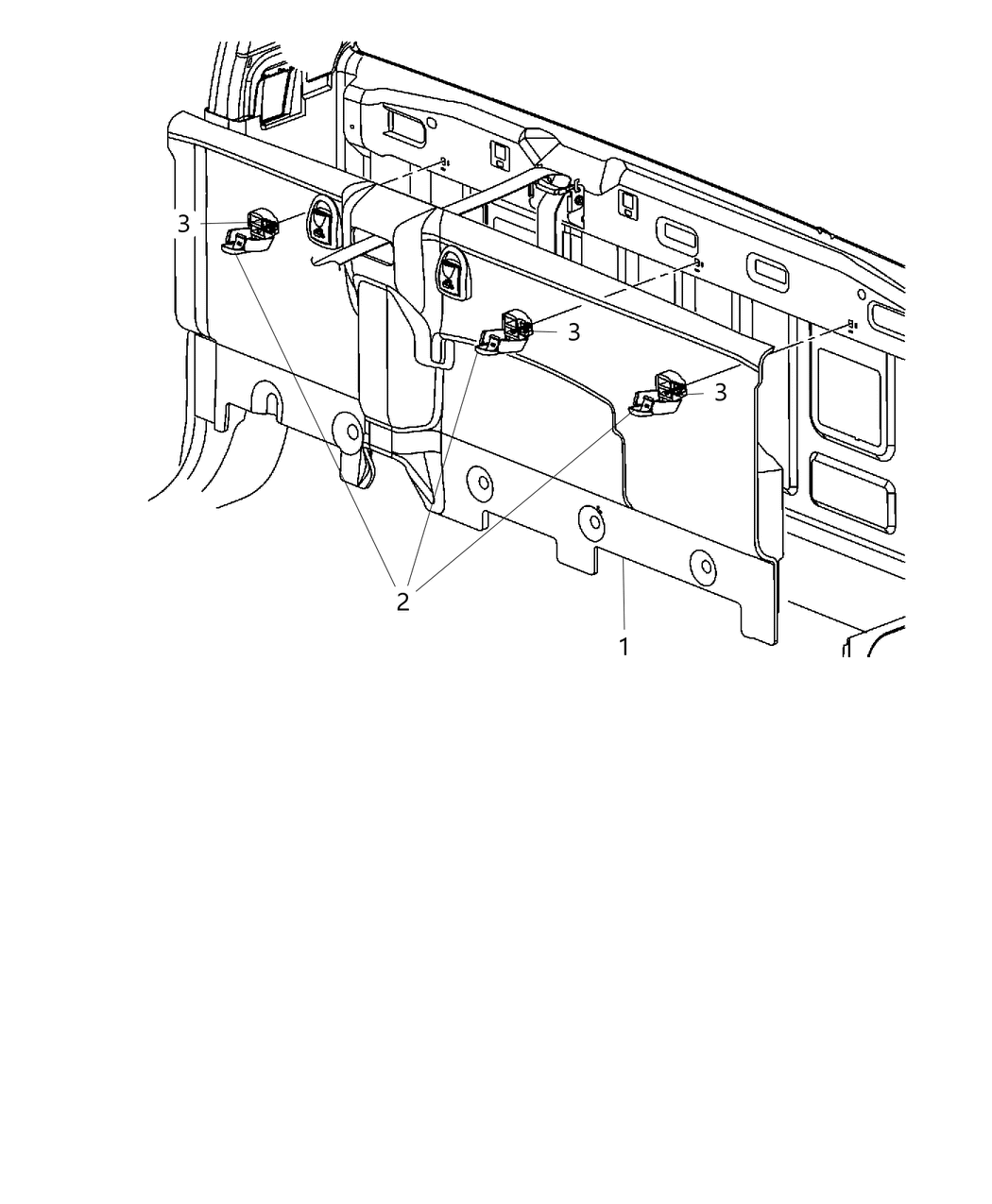 Mopar 1VD95XDVAA Panel Cab Back Trim