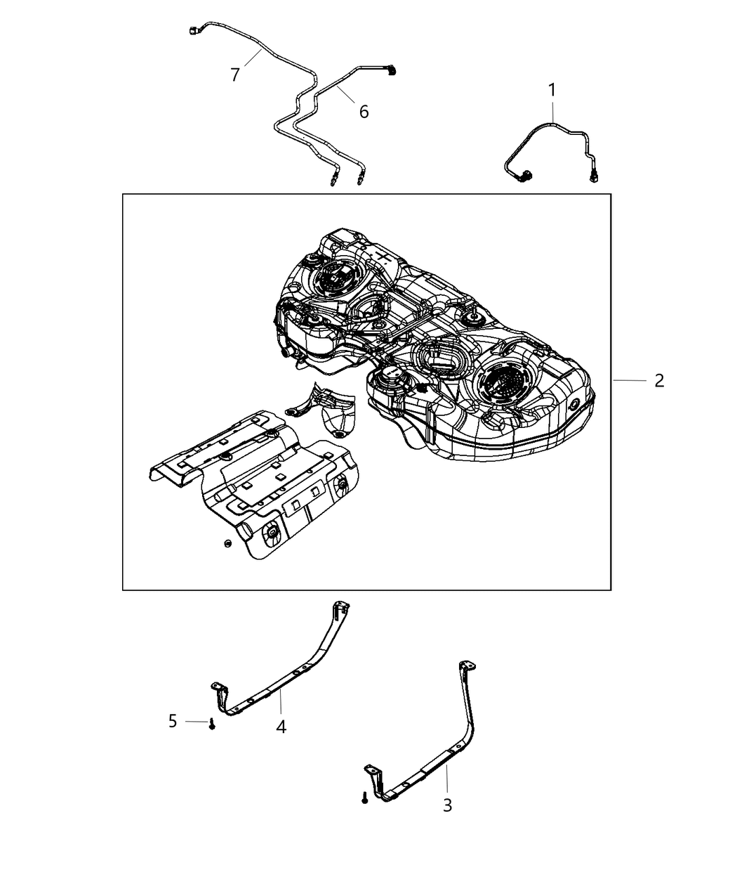 Mopar 68340237AC Tube Fuel Supply