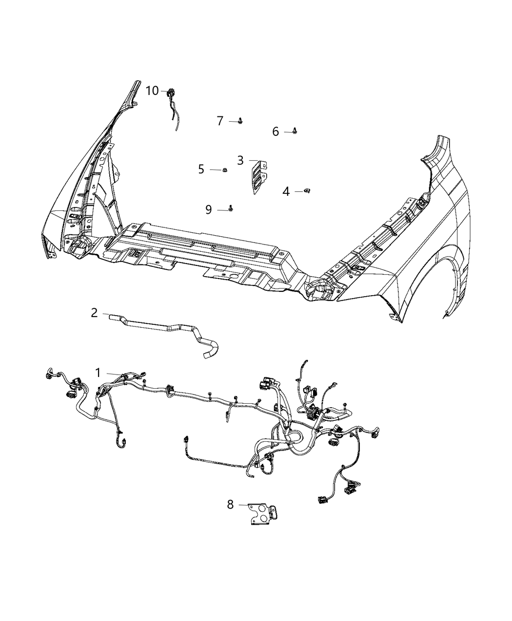 Mopar 68225708AB Kit Auxiliary Power Distribution Center Wiring Only