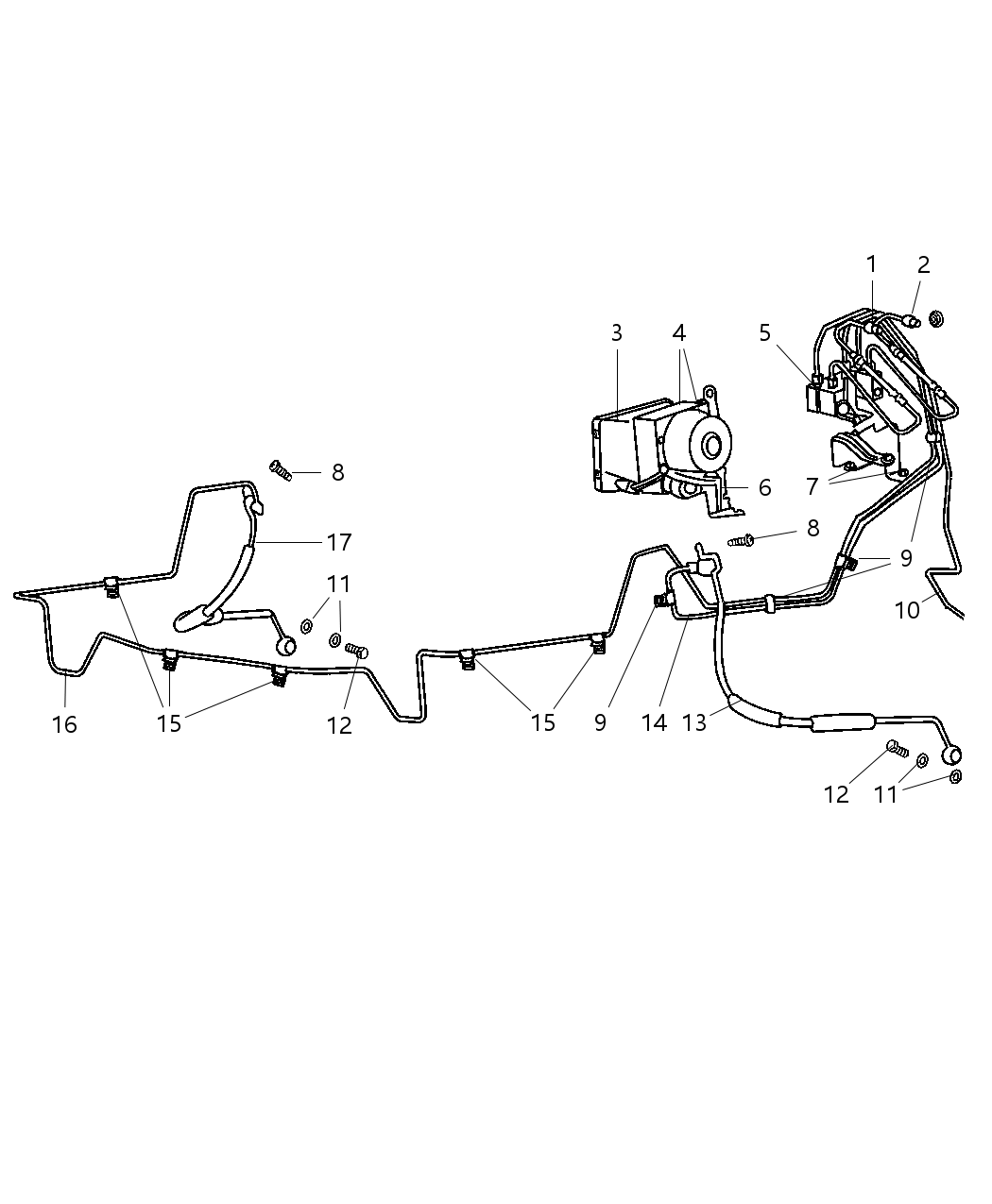Mopar 52128286AA Tube Brake