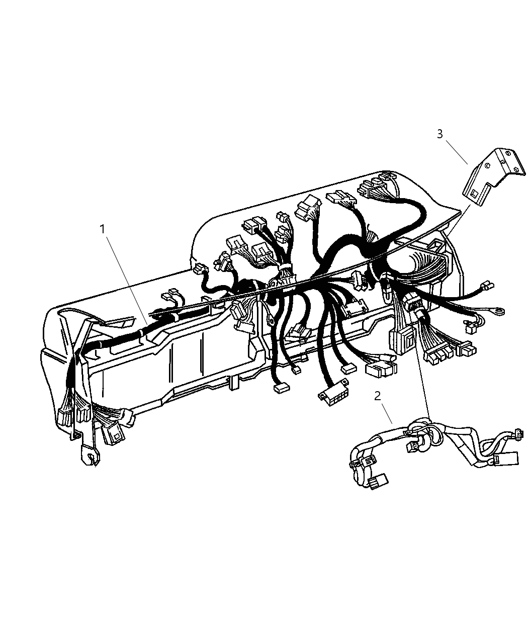 Mopar 56055580AE Wiring Instrument Panel
