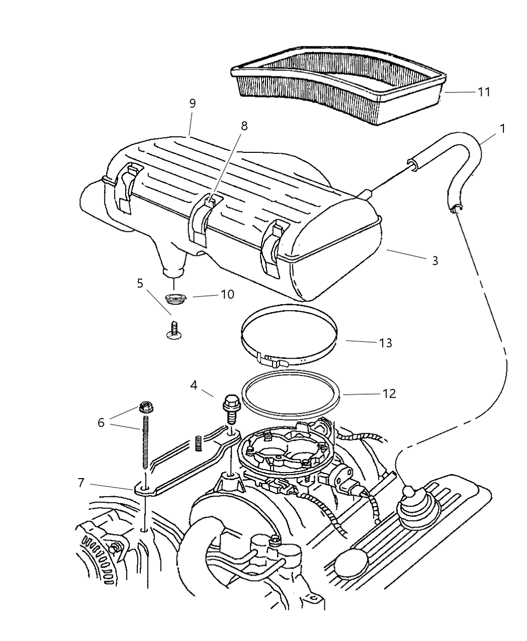 Mopar 53031645AA Air Cleaner Assembly Bracket